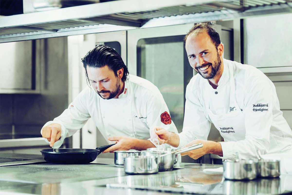 World class chef Ørjan Johannessen, together with his brother Arnt Johannessen.