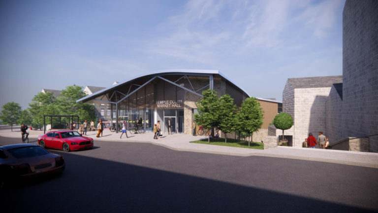 How Bacup Market and Union Street will look when the £8million redevelopment work has taken place