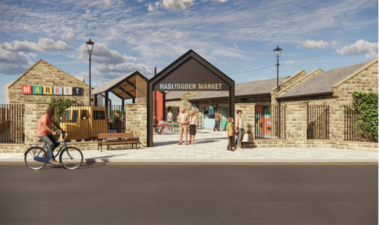 How the refurbished Haslingden Market will look once work in completed