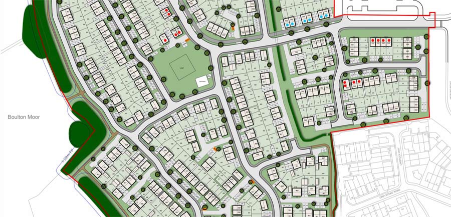 Boulton Moor site plan