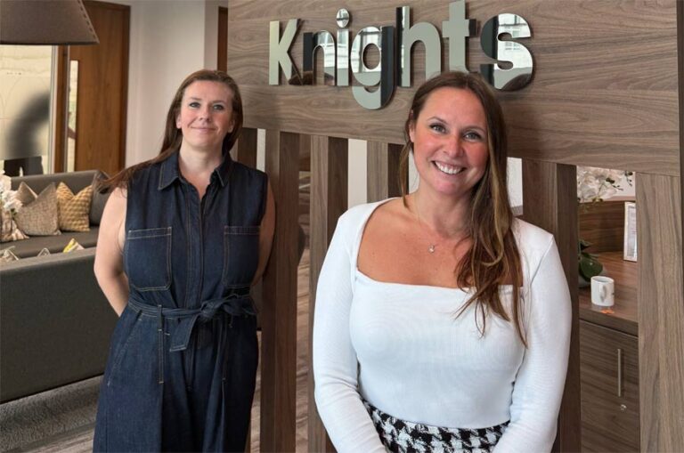 Katrina alongside Lisa Shacklock, Group Client Services Director