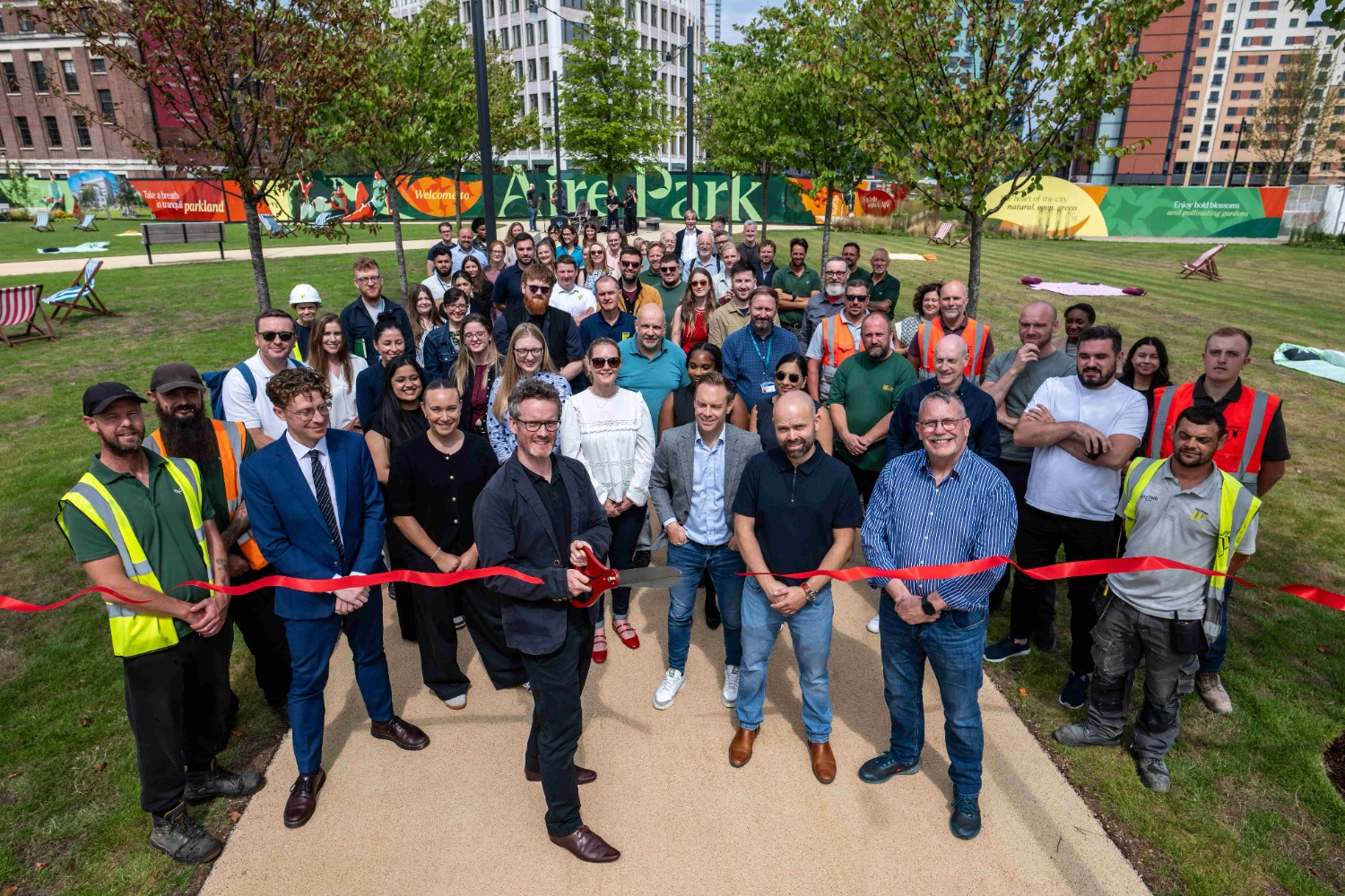Aire Park opened by Tim Welchew of Vastint UK by JMA Photography
