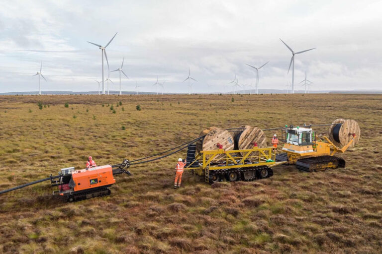 Cable Installation at Burn of Whilk
