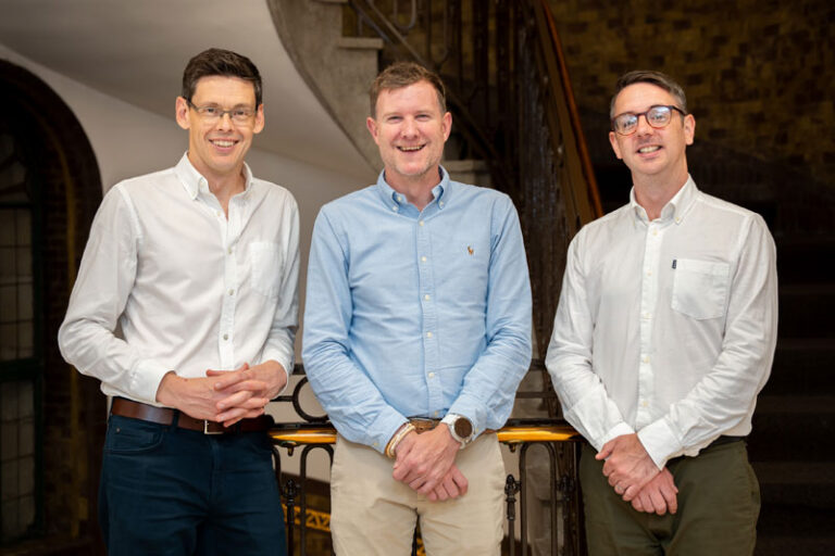 (L-R) Adrian Gladstone, Tim Aitchison and Matt McGettigan