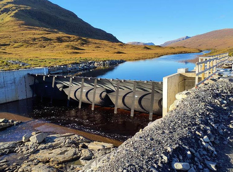 A water control gate installed by Dyrhoff in Scotland. Image courtesy of Dyrhoff.