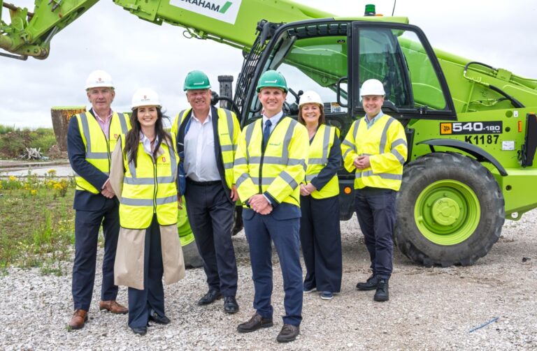 L-R: James Whittaker, Charlotte Glynn, Cllr-Graham Morgan, Alastair Lewis, Claire Richards, Cllr-Liam-Robinson
