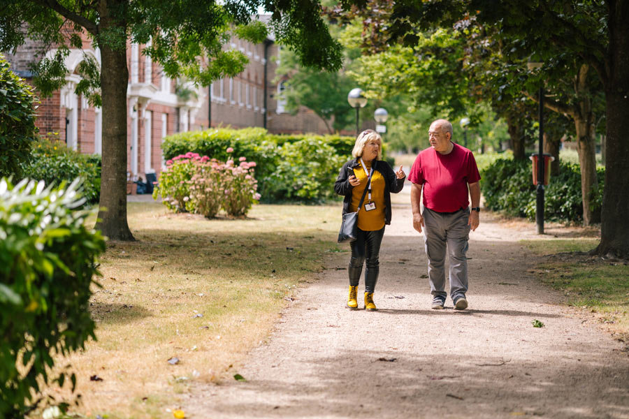 VIVID staff with customer