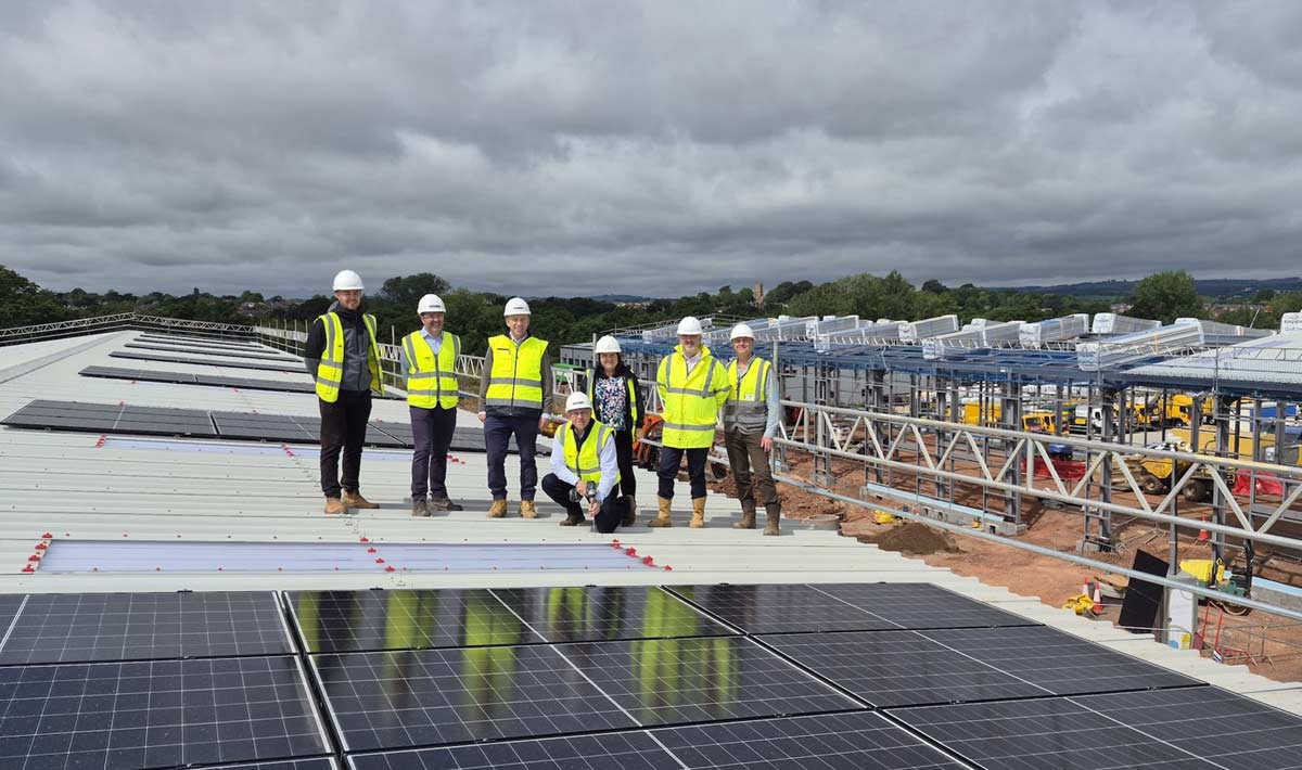 On the roof at Summerfield Court