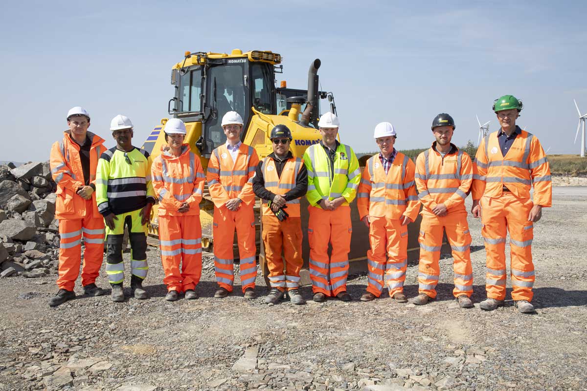 The Carno III Wind Farm project team