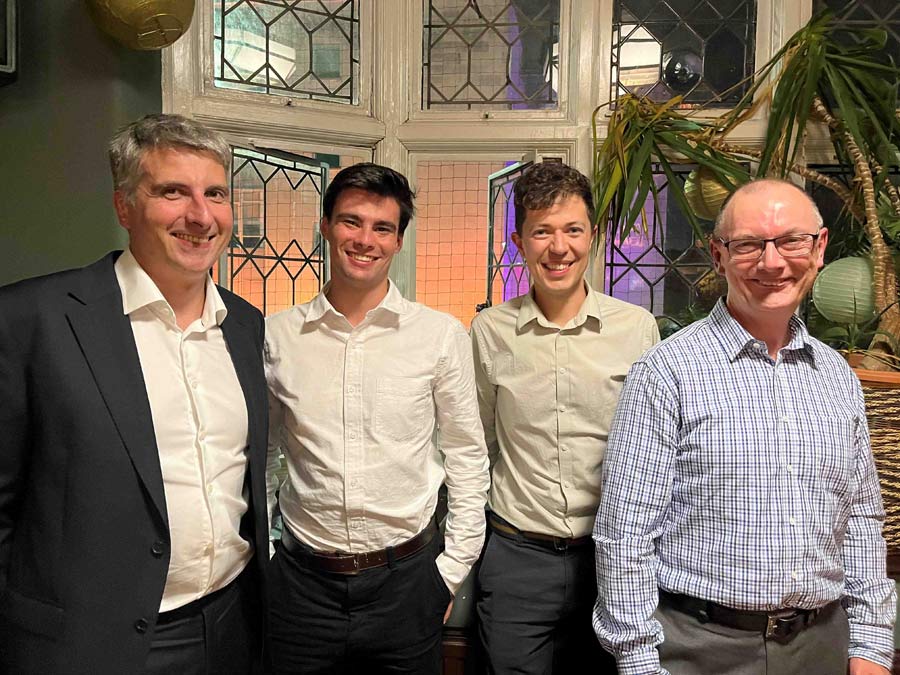 Philip Williams, Archie Korrie, Nick Billington and Peter Home