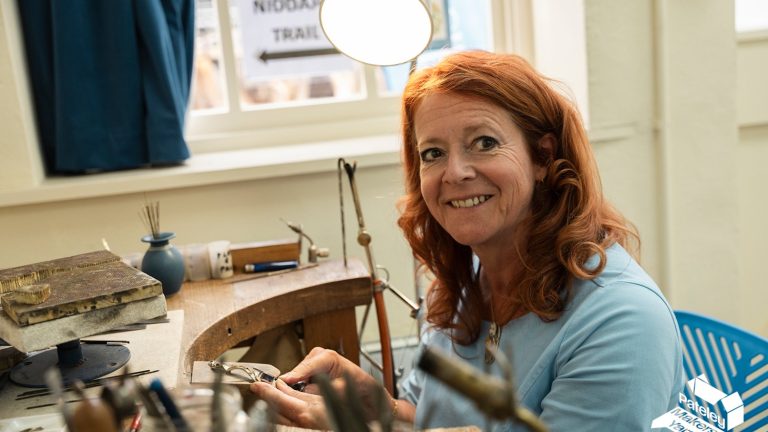 Joanne Gowan in the studio